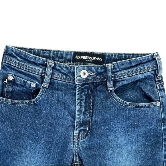 EXPRESS Flare Bootcut Jeans Stretch Blue Women’s Size 1/2 RN#54867. - Picture 12 of 16